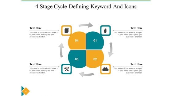 Four Step Cycle Process Arrows Squares Ppt PowerPoint Presentation Complete Deck