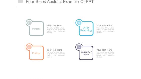 Four Steps Abstract Example Of Ppt Four Steps Abstract Example Of Ppt