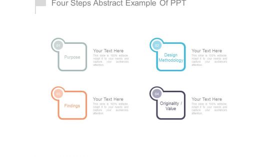 Four Steps Abstract Example Of Ppt