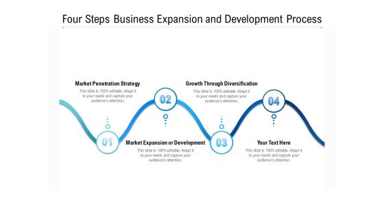 Four Steps Business Expansion And Development Process Ppt PowerPoint Presentation Styles Inspiration PDF