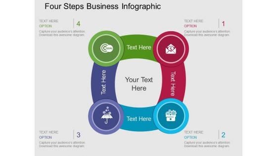 Four Steps Business Infographic Powerpoint Templates