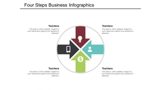 Four Steps Business Infographics Ppt PowerPoint Presentation Model Visual Aids