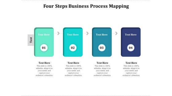 Four Steps Business Process Mapping Ppt PowerPoint Presentation File Slideshow PDF