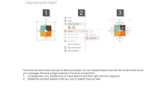 Four Steps Chart With Growth Icons Powerpoint Template