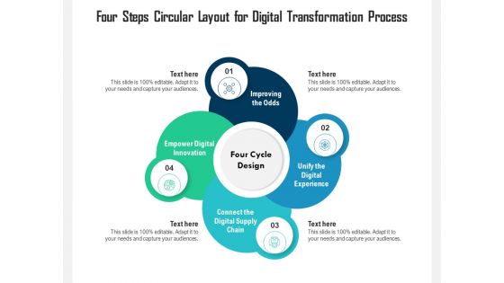 Four Steps Circular Layout For Digital Transformation Process Ppt PowerPoint Presentation File Design Ideas PDF Four Steps Circular Layout For Digital Transformation Process Ppt PowerPoint Presentation File Design Ideas PDF