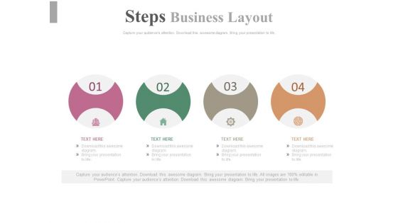 Four Steps For Developing A Marketing Strategy Powerpoint Template