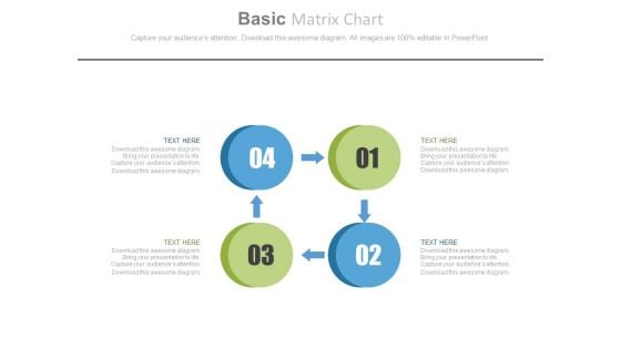 Four Steps For Return On Working Capital Powerpoint Template