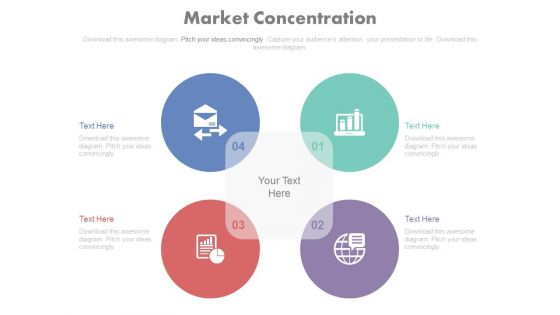 Four Steps Global Business Agenda Illustration Powerpoint Template