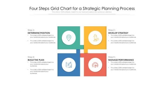 Four Steps Grid Chart For A Strategic Planning Process Ppt Powerpoint Four Steps Grid Chart For A Strategic Planning Process Ppt Powerpoint