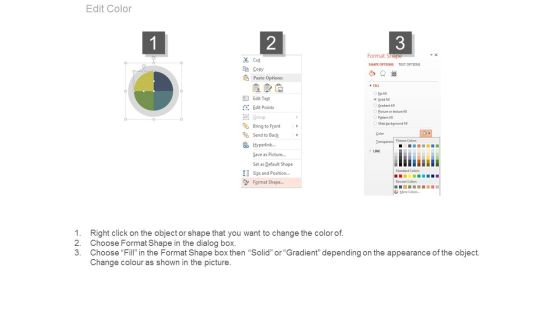 Four Steps In Circle Chart Powerpoint Template Slide03