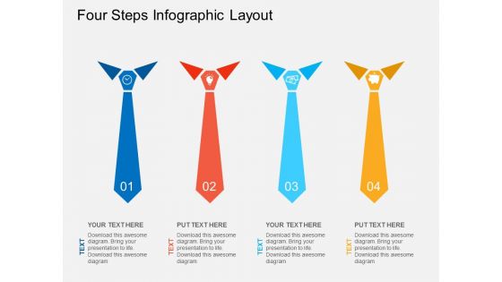 Four Steps Infographic Layout Powerpoint Template Four Steps Infographic Layout Powerpoint Template