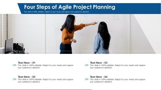 Four Steps Of Agile Project Planning Ppt PowerPoint Presentation Ideas Slides PDF
