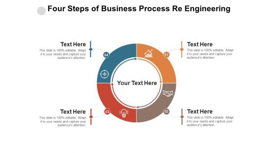 Four Steps Of Business Process Re Engineering Ppt PowerPoint Presentation Gallery Design Templates PDF