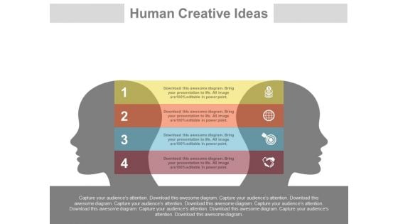 Four Steps Of Communication And Idea Sharing Powerpoint Slides Four Steps Of Communication And Idea Sharing Powerpoint Slides