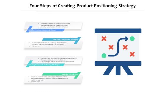 Four Steps Of Creating Product Positioning Strategy Ppt PowerPoint Presentation File Format PDF