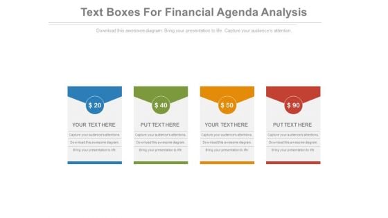 Four Steps Of Product Pricing Policy Powerpoint Slides