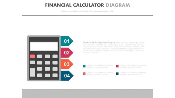 Four Steps On Calculator For Financial Planning Powerpoint Slides