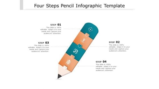 Four Steps Pencil Infographic Template Ppt PowerPoint Presentation Infographic Template Outline PDF