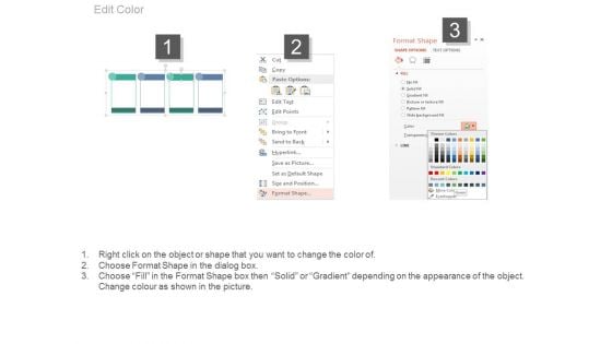 Four Steps Pricing Table With Icons Powerpoint Slides