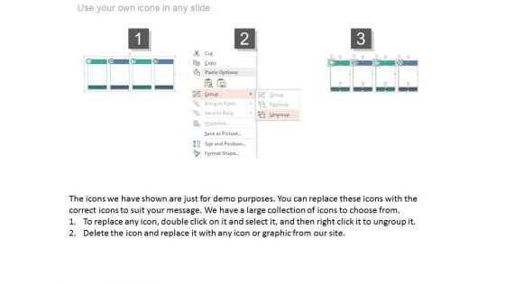 Four Steps Pricing Table With Icons Powerpoint Slides