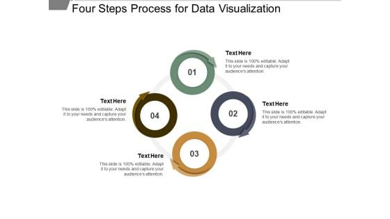 Four Steps Process For Data Visualization Ppt PowerPoint Presentation Infographic Template Inspiration