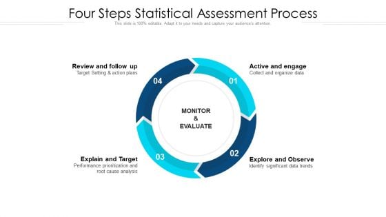 Four Steps Statistical Assessment Process Ppt Infographic Template Templates PDF