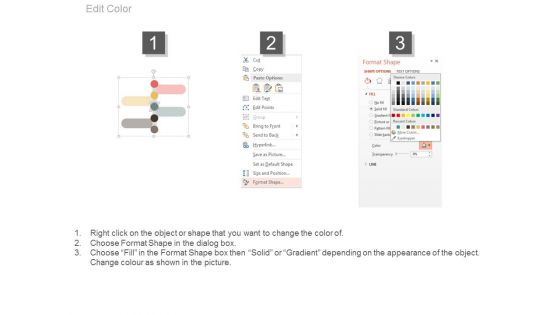 Four Steps Timeline Diagram With Icons Powerpoint Template