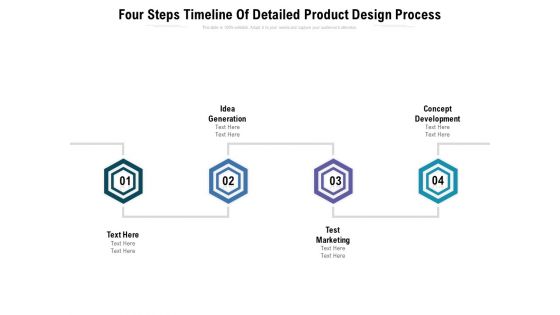 Four Steps Timeline Of Detailed Product Design Process Ppt PowerPoint Presentation Icon Infographics PDF