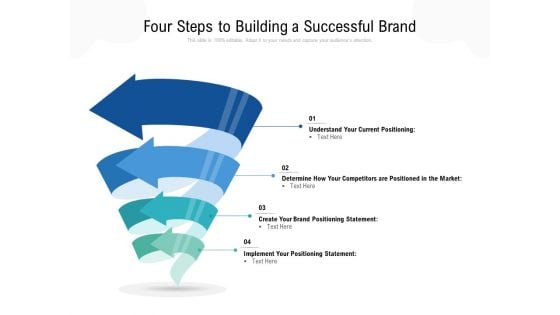 Four Steps To Building A Successful Brand Ppt Inspiration Sample PDF