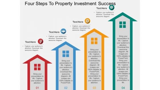 Four Steps To Property Investment Success Powerpoint Template