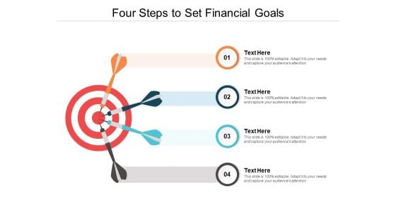 Four Steps To Set Financial Goals Ppt PowerPoint Presentation Ideas Outline