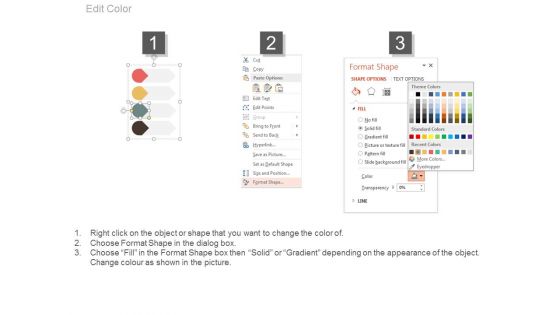 Four Strategic Steps With Technology Icons Powerpoint Slides