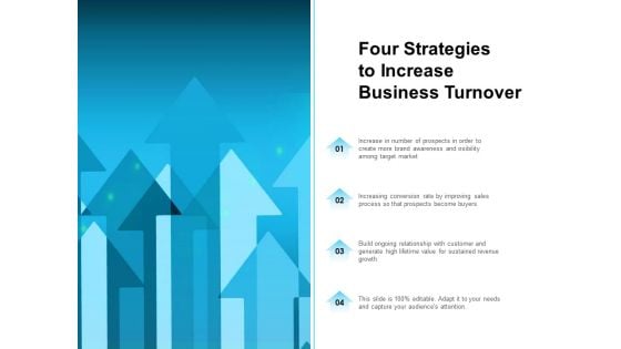 Four Strategies To Increase Business Turnover Ppt PowerPoint Presentation Model Professional