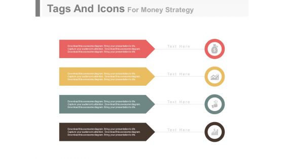 Four Tags For Marketing Performance Measurement Powerpoint Slides