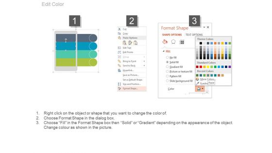 Four Tags With Mobile And Icons Powerpoint Template