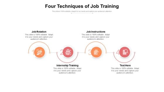 Four Techniques Of Job Training Ppt PowerPoint Presentation File Designs Download PDF