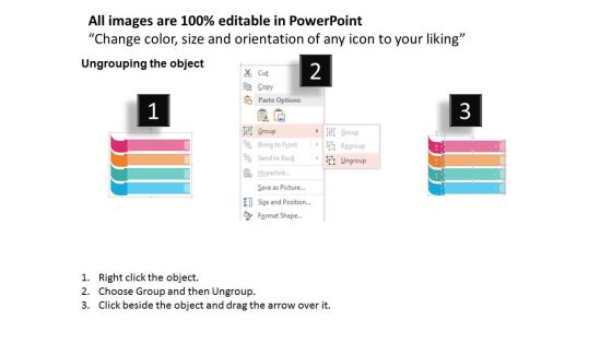 Four Text Banners With Education Icons Powerpoint Template