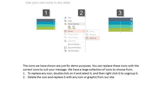 Four Text Tags With Planning Icons Powerpoint Template