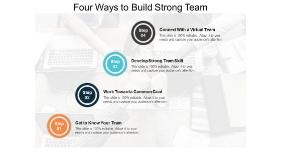 Four Ways To Build Strong Team Ppt PowerPoint Presentation Styles Rules