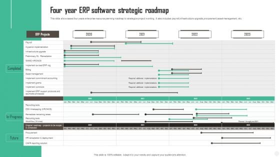 Four Year ERP Software Strategic Roadmap Background PDF Four Year ERP Software Strategic Roadmap Background PDF