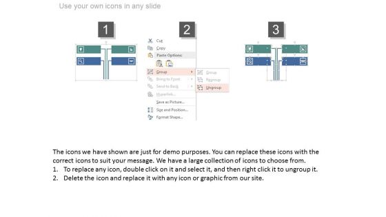 Four Years Based Timeline With Icons Powerpoint Slides