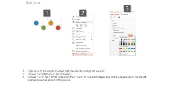 Four Zigzag Circles With Icons Powerpoint Slides