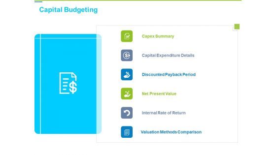 Framework Administration Capital Budgeting Ppt Model Show PDF