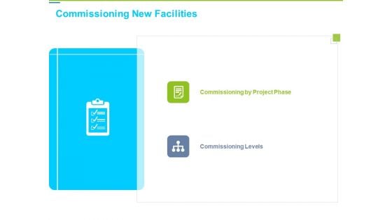 Framework Administration Commissioning New Facilities Ppt Visual Aids Pictures PDF