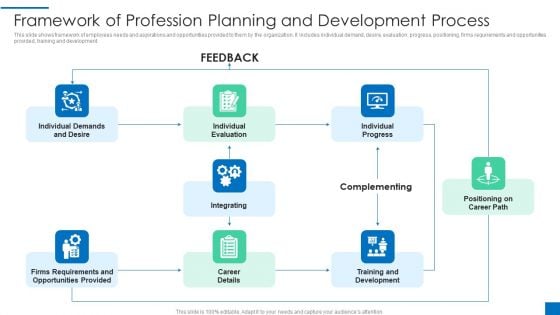 Framework Of Profession Planning And Development Process Mockup PDF