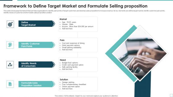 Framework To Define Target Market And Formulate Selling Proposition Background PDF