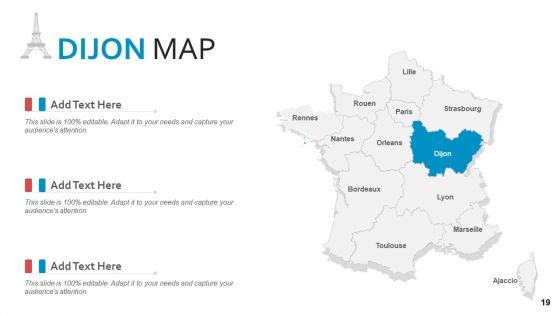 France Country And Federation Map PowerPoint Template
