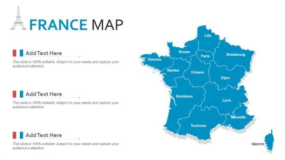 France Map PowerPoint Presentation PPT Template PDF