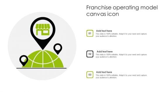 Franchise Operating Model Canvas Icon Ppt Portfolio Design Templates PDF