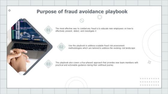 Fraud Avoidance Playbook Purpose Of Fraud Avoidance Playbook Portrait PDF Fraud Avoidance Playbook Purpose Of Fraud Avoidance Playbook Portrait PDF